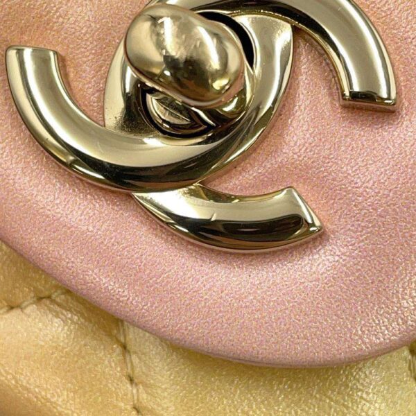 9628847 12 Chanel Cocomark Matelasse Lambskin Mini Flap Bag Aurora