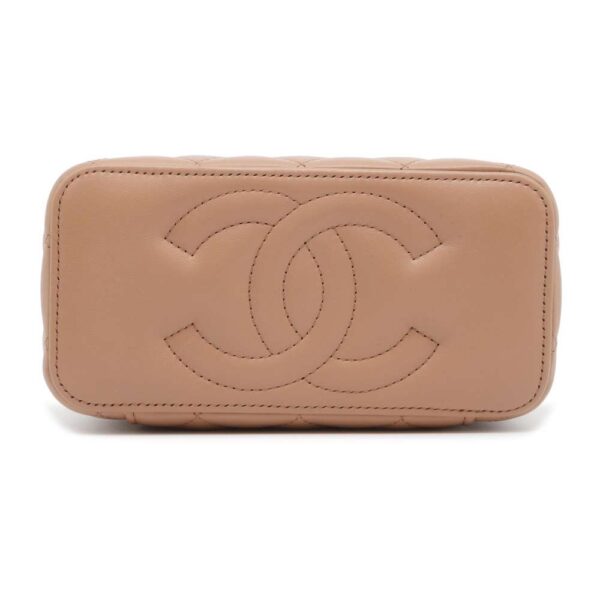 9629875 03 Chanel Vanity Cocomark Matelasse Lambskin Shoulder Bag