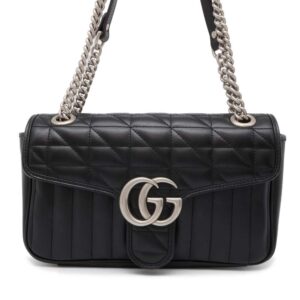 9632288 01 Chanel Matelasse 2WAY Shoulder Bag Black