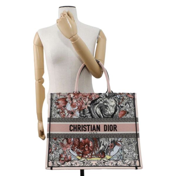 9633117 04 Christian Dior Book Tote Laforce Embroidery Large Tote Bag