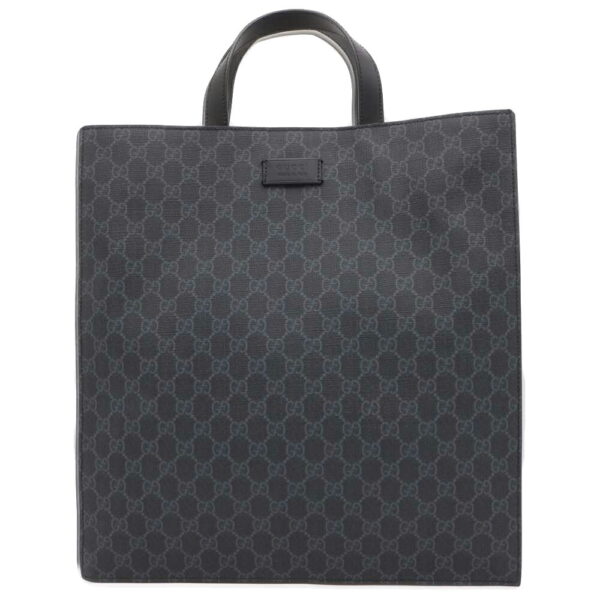 9633988 01 Gucci Soft GG Supreme 2way Shoulder Tote Bag Black