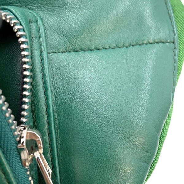 9645769 06 Loewe Puffy Leather Body Bag Green