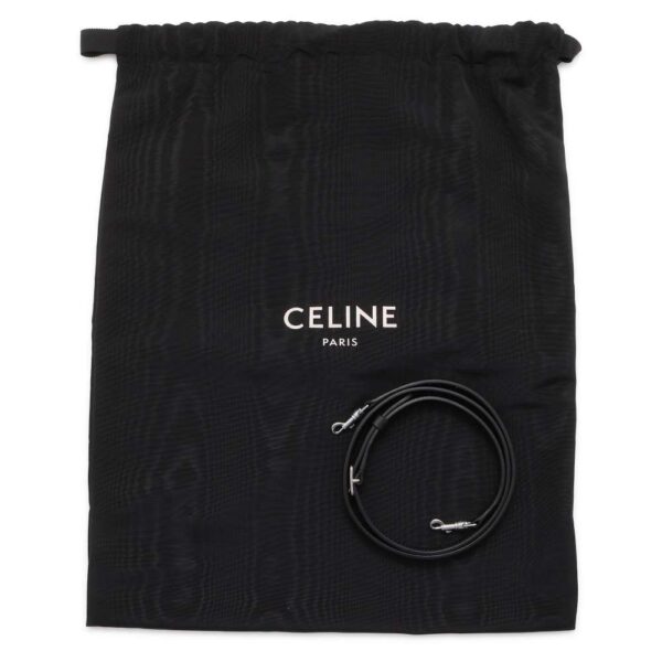 9645899 08 Celine Big Bag Nano Raffia 2way Bucket Shoulder Bag Black