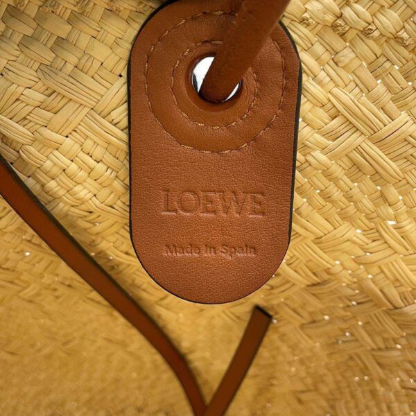 9646230 10 Loewe Anagram Basket Small Iraka Palm Shoulder Bag