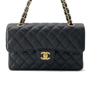 9648012 01 Chanel Vanity Bag Caviar Skin Black