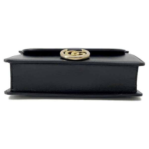 9659339 03 Gucci GG Marmont Leather Shoulder Bag Black