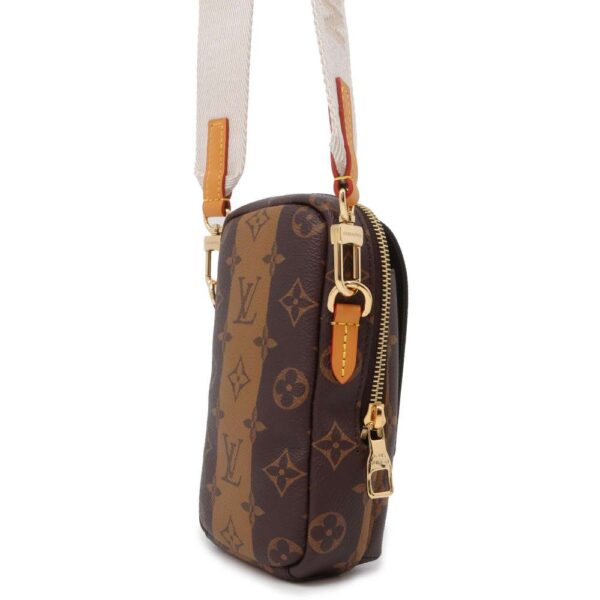 9668904 02 Louis Vuitton Double Phone Pouch Monogram