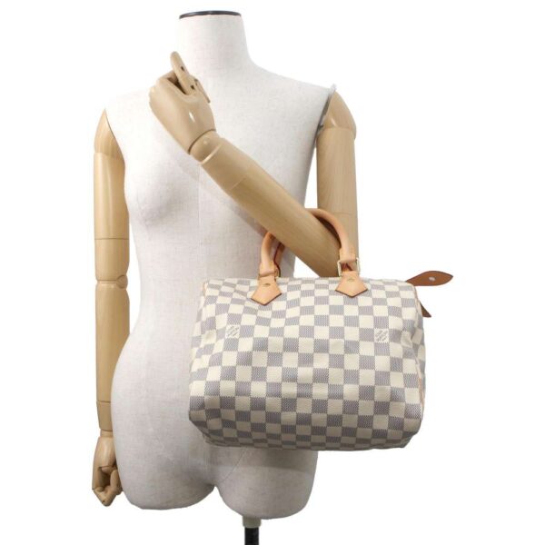 9669994 04 Louis Vuitton Speedy 25 Damier Azur Handbag