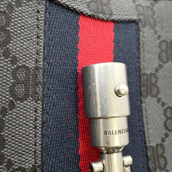 9671959 08 Balenciaga The Hacker Project Jackie 1961 Small Bag Gucci Collaboration Black