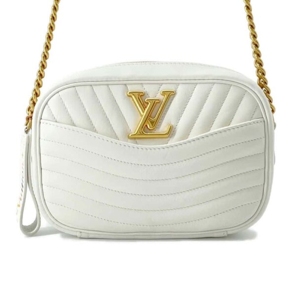 9673038 01 Louis Vuitton Wave Camera Bag Mini Shoulder Bag White