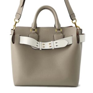 9676718 01 Burberry Tote Shoulder Bag Gray