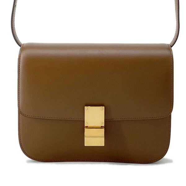 9681415 01 Celine Classic Box Medium Leather Shoulder Bag