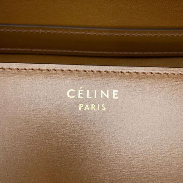 9681415 12 Celine Classic Box Medium Leather Shoulder Bag