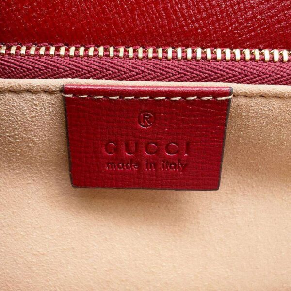 9683433 17 Gucci Horsebit 1955 GG Supreme Leather Shoulder Bag Black