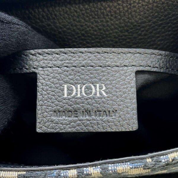 9683600 14 Christian Dior Oblique Gallop Mini Sling Body Bag Black