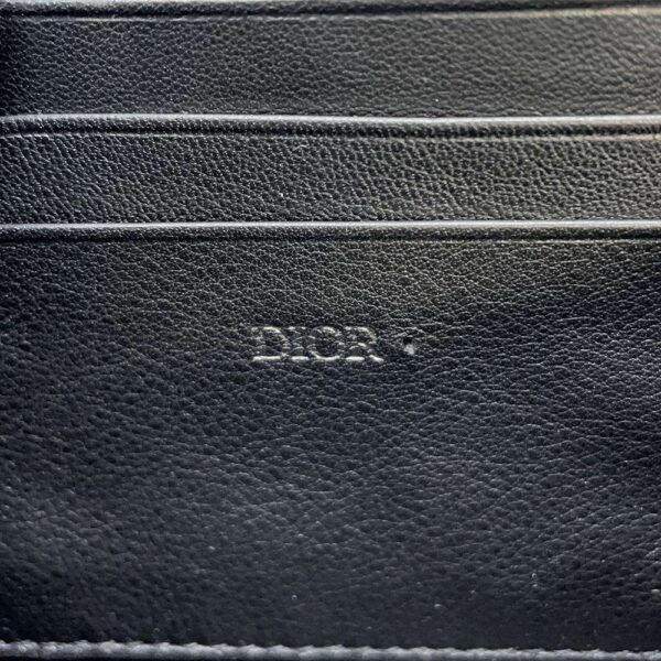 9683648 14 Christian Dior Oblique Saddle Pouch Leather Shoulder Bag Black