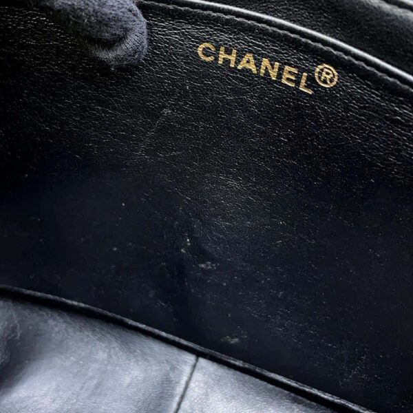 9683853 16 Chanel Mademoiselle Coco Mark Caviar Bag Black