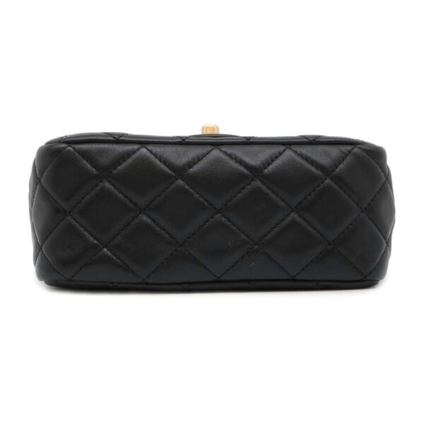 9683877 03 Chanel Mini Matelasse Lambskin Coco Ball Shoulder Bag Black