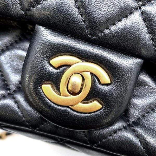 9683877 07 Chanel Mini Matelasse Lambskin Coco Ball Shoulder Bag Black