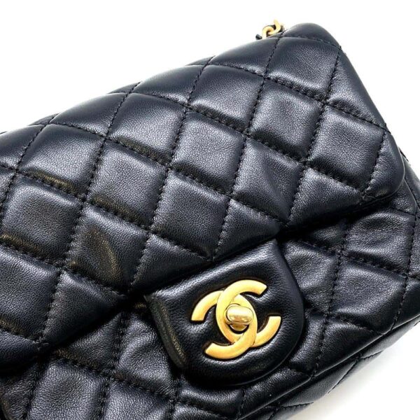 9683877 10 Chanel Mini Matelasse Lambskin Coco Ball Shoulder Bag Black