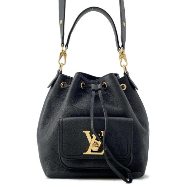 9684164 01 Louis Vuitton Grain Calf Leather Lock Me Bucket Bag