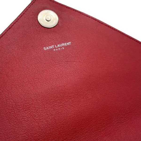 9684591 11 Saint Laurent Paris Chain Shoulder Bag Leather Red