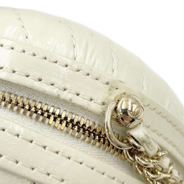 9685451 08 Chanel La Pausa V Stitch Leather Tassel Bag White