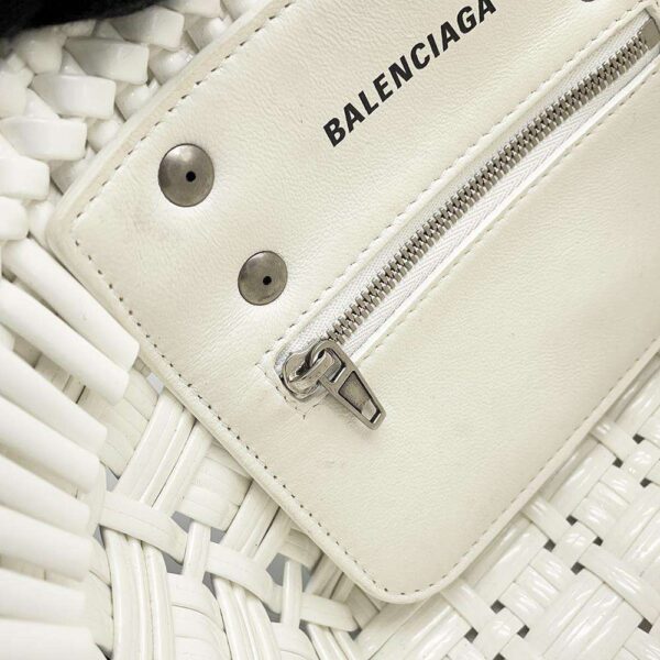 9685833 10 Balenciaga Bistro XXS 2way Shoulder Bag White