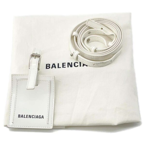 9685833 17 Balenciaga Bistro XXS 2way Shoulder Bag White