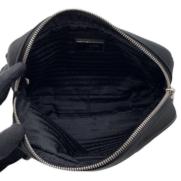 9685840 05 Prada Waist Pouch Nylon Body Bag Black