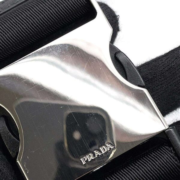 9685840 07 Prada Waist Pouch Nylon Body Bag Black