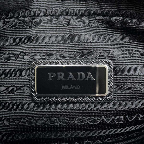 9685840 08 Prada Waist Pouch Nylon Body Bag Black