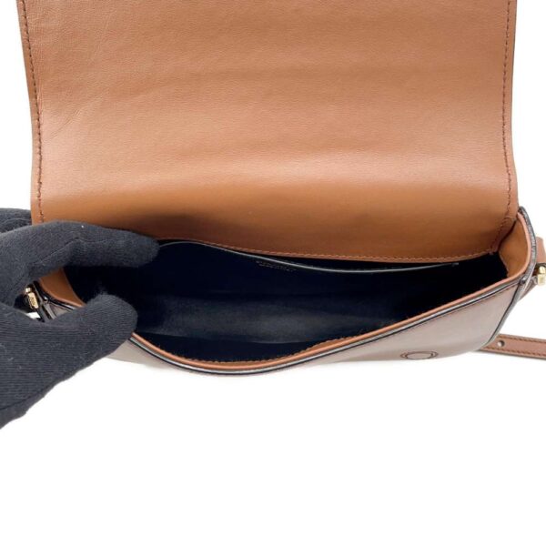 9685925 05 Prada Leather Shoulder Bag Brown