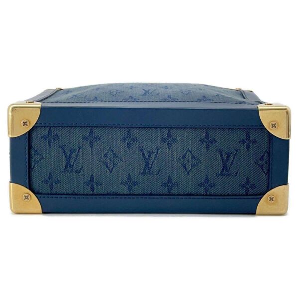 9686090 03 Louis Vuitton Monogram Denim Soft Trunk Canvas Shoulder Bag