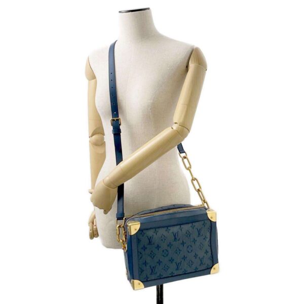 9686090 04 Louis Vuitton Monogram Denim Soft Trunk Canvas Shoulder Bag