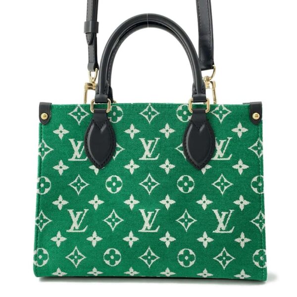 9686151 01 Louis Vuitton On the Go PM Jacquard Velvet Handbag 2way