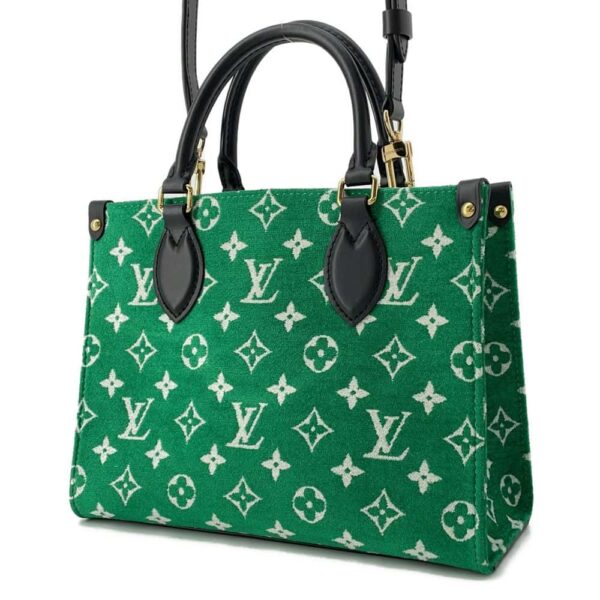 9686151 02 Louis Vuitton On the Go PM Jacquard Velvet Handbag 2way