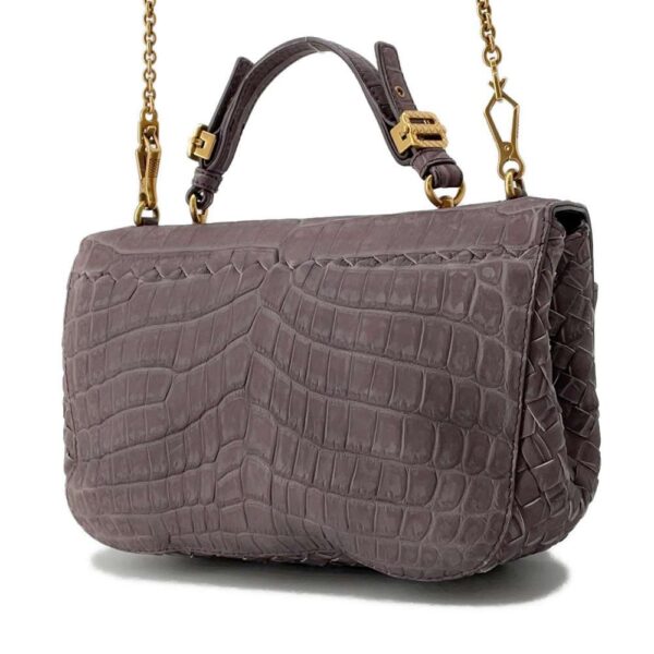 9686953 02 Bottega Veneta Crocodile 2way Shoulder Bag