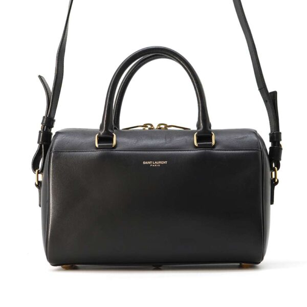 9687134 01 Saint Laurent Paris Handbag Baby Duffle Leather Black