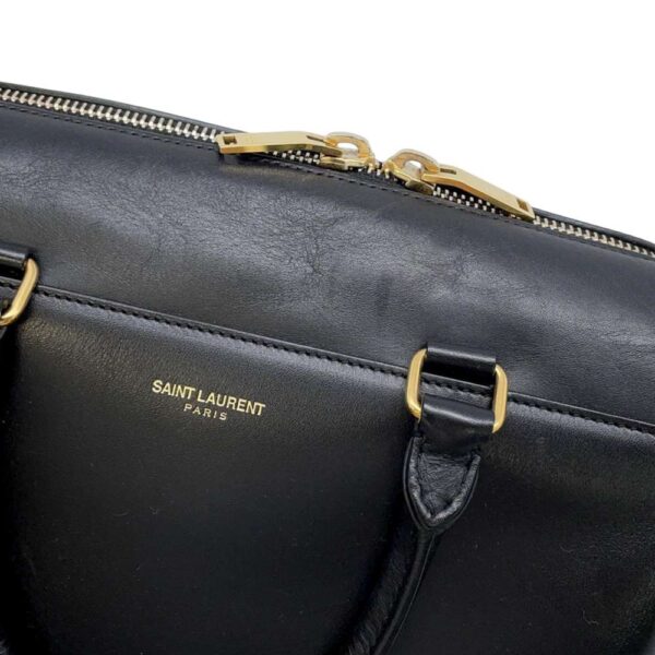 9687134 08 Saint Laurent Paris Handbag Baby Duffle Leather Black