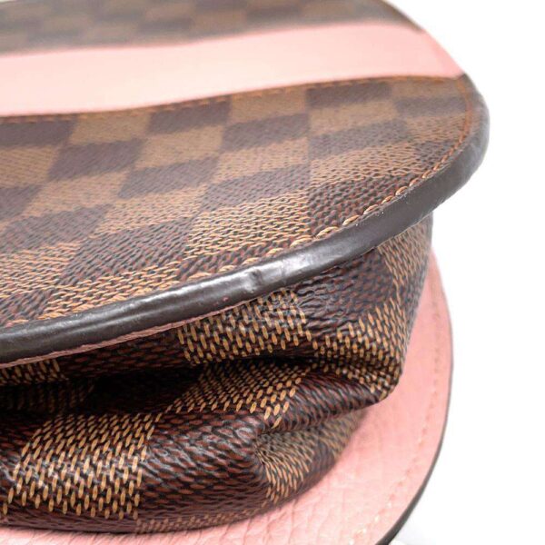 9687325 08 Louis Vuitton Damier Ebene Taurillon Magnolia Cuir Chain Bag Pink