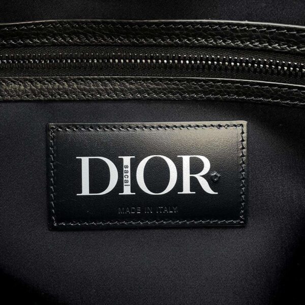 9687394 10 Christian Dior Saddle Nylon Tote Bag Black