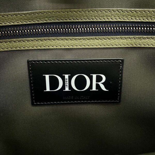 9687400 10 Christian Dior Sakai Collaboration Saddle Nylon Shoulder Bag Black