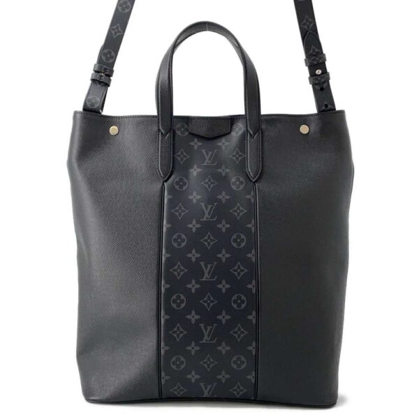 9688186 01 Louis Vuitton Taiga Eclipse City Tote Shoulder Bag