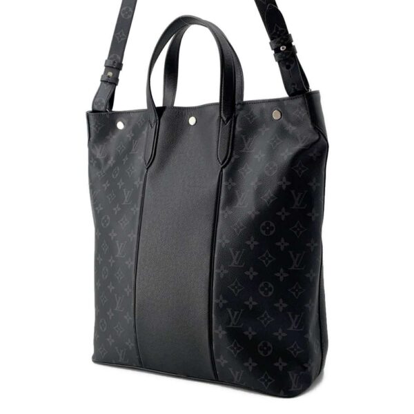 9688186 02 Louis Vuitton Taiga Eclipse City Tote Shoulder Bag