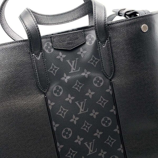 9688186 09 Louis Vuitton Taiga Eclipse City Tote Shoulder Bag