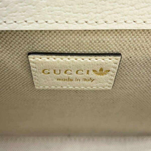 9689589 09 Gucci Horsebit 1955 Leather Shoulder Bag White Black