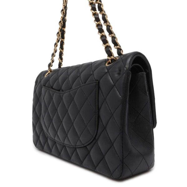 9699670 02 Chanel Matelasse 25 Coco Mark Lambskin Double Chain Black