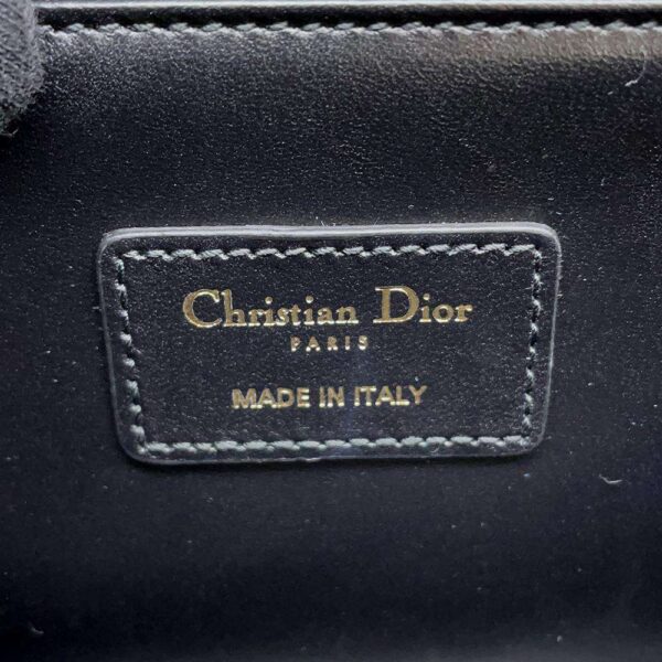 9700314 16 Christian Dior My Dior Top Handle Cannage Lambskin Handbag Black