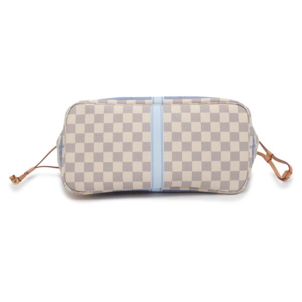 9703230 03 Louis Vuitton Neverfull MM Damier Azur Jungle Tote Bag